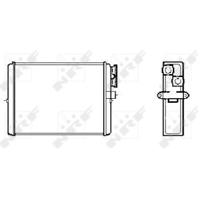NRF Wärmetauscher, Innenraumheizung EASY FIT 53559