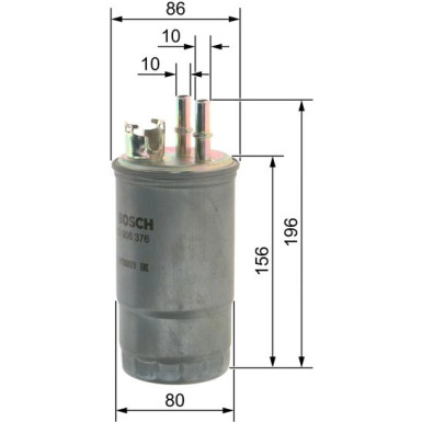 BOSCH Kraftstofffilter 0 450 906 376 BOSCH Kraftstofffilter 0 450 906 376