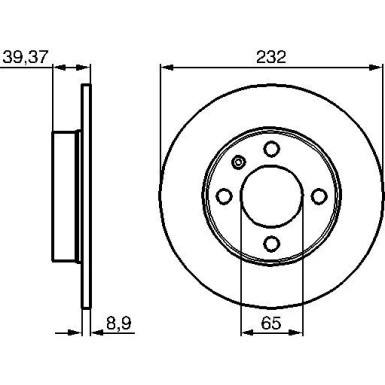 BOSCH Bremsscheibe 0 986 479 C67