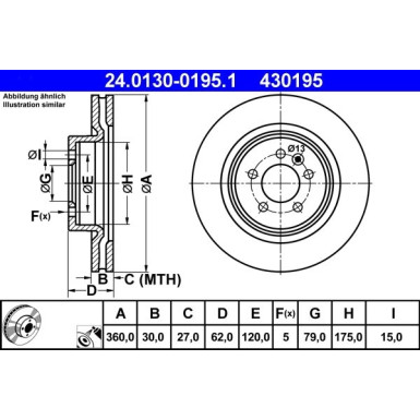 Bremsscheibe 24.0130-0195.1