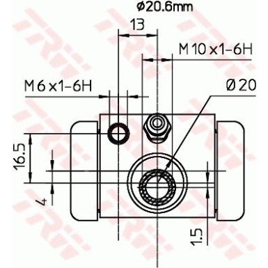 Radbremszylinder BWF317 Radbremszylinder BWF317