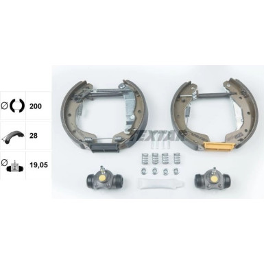 Textar Bremsbackensatz Shoe Kit Pro 84044801 Textar Bremsbackensatz Shoe Kit Pro 84044801