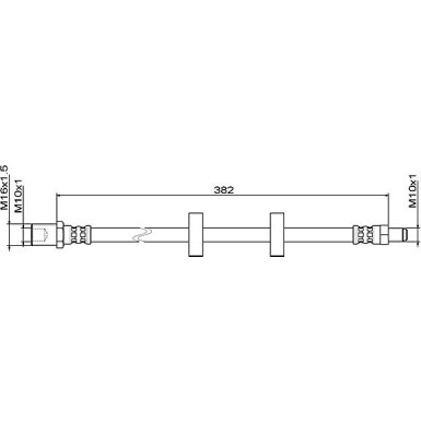 Metzger Bremsschlauch 4111487