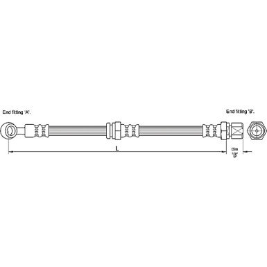 Metzger Bremsschlauch 4110190