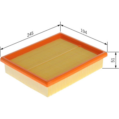 Luftfilter F 026 400 849 Luftfilter F 026 400 849