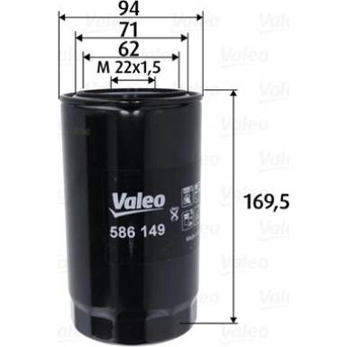 Valeo Ölfilter 586149