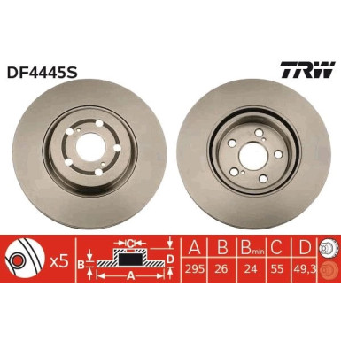 Bremsscheibe DF4445S