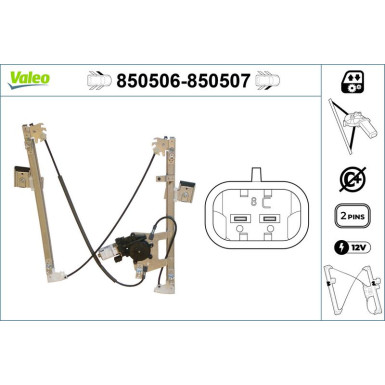 Valeo Fensterheber 850506
