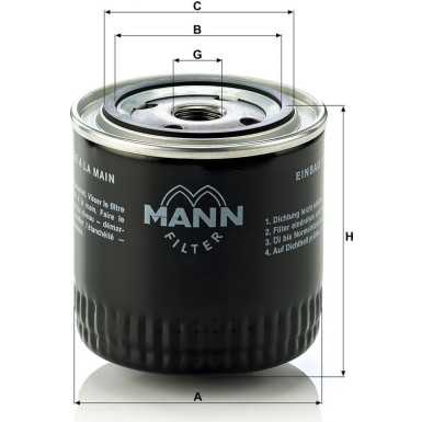 Mann-Filter Ölfilter W 920/17 Mann-Filter Ölfilter W 920/17