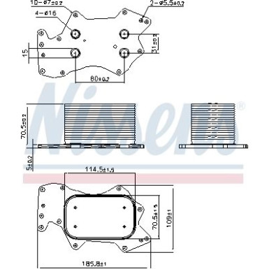 Nissens Ölkühler, Motoröl 90910