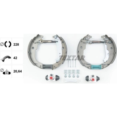 Textar Bremsbackensatz Shoe Kit Pro 84067201 Textar Bremsbackensatz Shoe Kit Pro 84067201