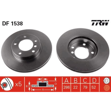 Bremsscheibe DF1538