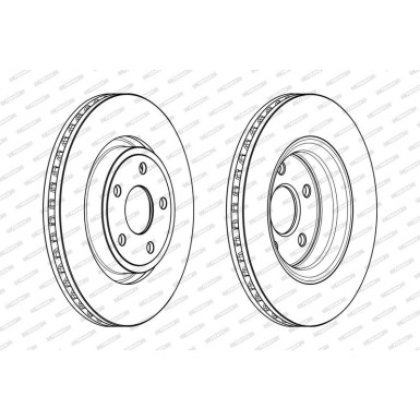 Ferodo Bremsscheibe PREMIER DDF2097C-1