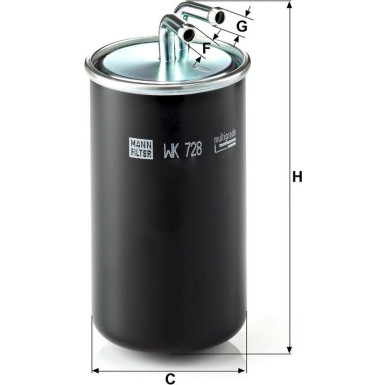 Kraftstofffilter WK 728 Kraftstofffilter WK 728