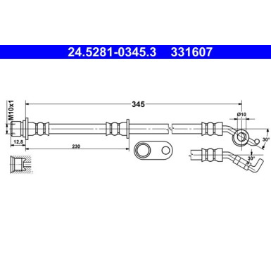 Bremsschlauch 24.5281-0345.3 Bremsschlauch 24.5281-0345.3