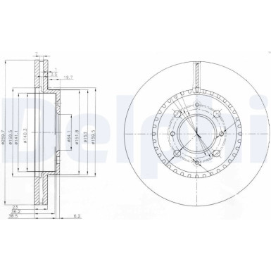 Bremsscheibe BG3965 Bremsscheibe BG3965