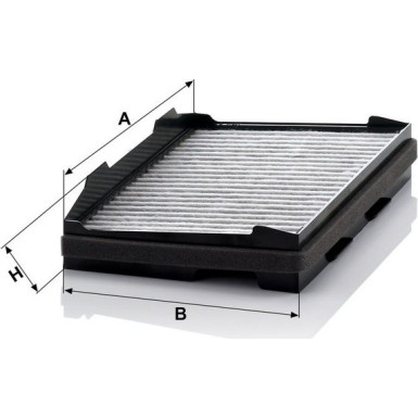 MANN-FILTER CUK 3220 Innenraumfilter, Aktivkohlefilter MANN-FILTER CUK 3220 Innenraumfilter, Aktivkohlefilter