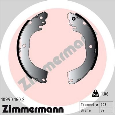 Bremsbackensatz 10990.160.2 Bremsbackensatz 10990.160.2