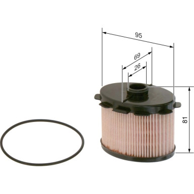Kraftstofffilter 1 457 431 703