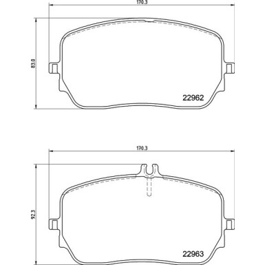 Bremsbelagsatz, Scheibenbremse P 50 149 Bremsbelagsatz, Scheibenbremse P 50 149