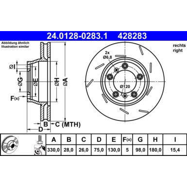 Bremsscheibe 24.0128-0283.1