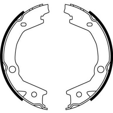 TRW Bremsbackensatz, Feststellbremse GS8747 TRW Bremsbackensatz, Feststellbremse GS8747