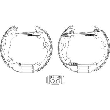 Bremsbackensatz 8DB 355 005-231 Bremsbackensatz 8DB 355 005-231