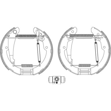 Textar Bremsbackensatz Shoe Kit Pro 84052400 Textar Bremsbackensatz Shoe Kit Pro 84052400