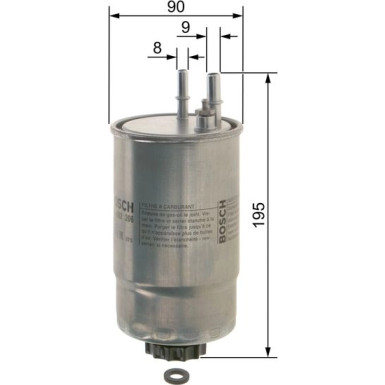 Kraftstofffilter F 026 402 206 Kraftstofffilter F 026 402 206