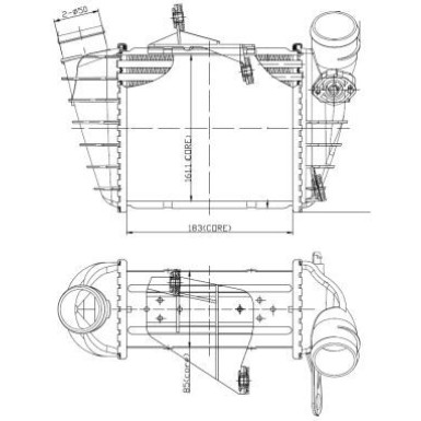 Ladeluftkühler 309073