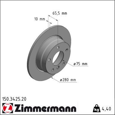 Bremsscheibe 150.3425.20