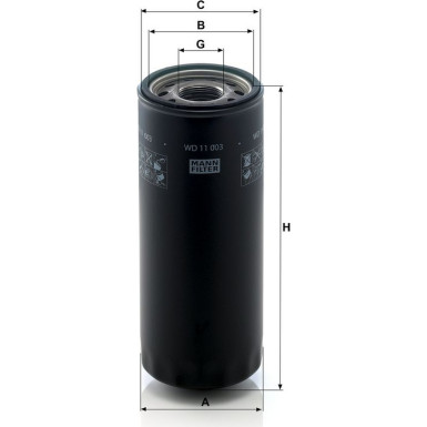 Filter, Arbeitshydraulik WD 11 003