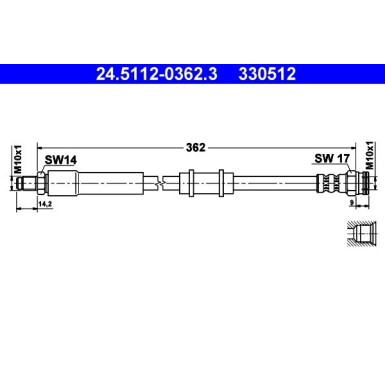 Bremsschlauch 24.5112-0362.3 Bremsschlauch 24.5112-0362.3