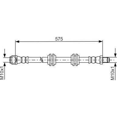 BOSCH Bremsschlauch 1 987 481 750
