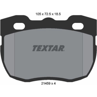 Textar Bremsbelagsatz, Scheibenbremse 2145901 Textar Bremsbelagsatz, Scheibenbremse 2145901