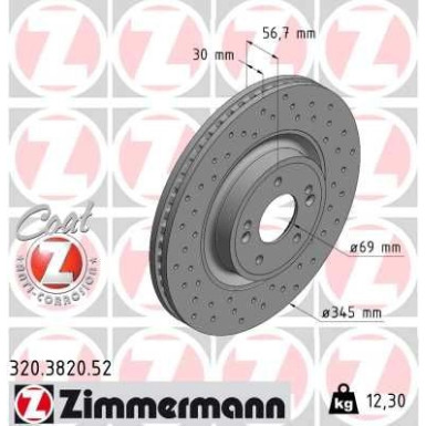 Zimmermann Bremsscheibe SPORT Z 320.3820.52