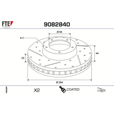 Bremsscheibe 9082840 Bremsscheibe 9082840