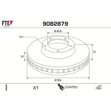 Bremsscheibe 9082879 Bremsscheibe 9082879