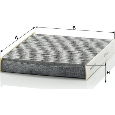 MANN-FILTER CUK 2145 Innenraumfilter, Aktivkohlefilter MANN-FILTER CUK 2145 Innenraumfilter, Aktivkohlefilter