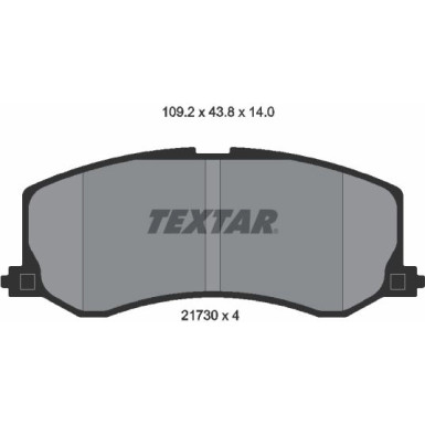 Textar Bremsbelagsatz, Scheibenbremse 2173001