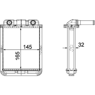 Mahle Wärmetauscher, Innenraumheizung BEHR Premium Line AH 182 000P