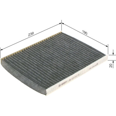 BOSCH 1 987 432 415 Innenraumfilter FILTER+ BOSCH 1 987 432 415 Innenraumfilter FILTER+