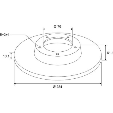 Bremsscheibe 672723 Bremsscheibe 672723
