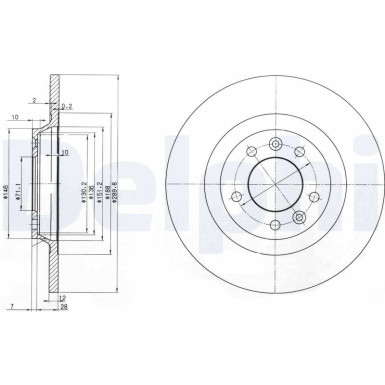 Bremsscheibe BG3836 Bremsscheibe BG3836