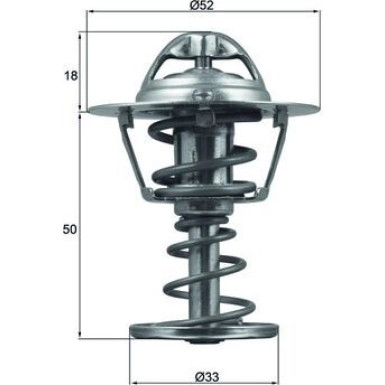 Mahle Thermostat, Kühlmittel BEHR TX 126 82D