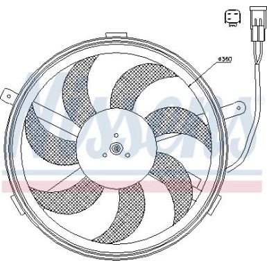 Nissens Lüfter, Motorkühlung 85631