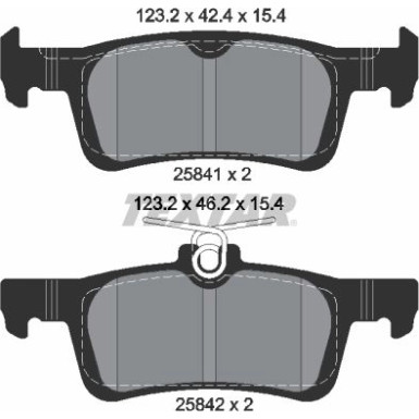 Textar Bremsbelagsatz, Scheibenbremse Q+ 2584101