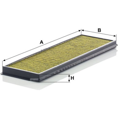 MANN-FILTER FP 37 001 Innenraumfilter FreciousPlus Aktivkohlefilter mit Polyphenol, antibakteriell, Feinstaubfilter (PM 2.5)