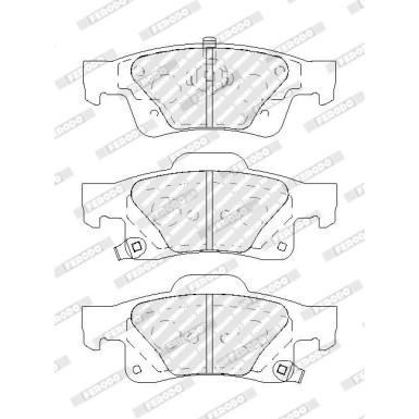 Ferodo Bremsbelagsatz, Scheibenbremse PREMIER ECO FRICTION FDB4819 Ferodo Bremsbelagsatz, Scheibenbremse PREMIER ECO FRICTION FDB4819