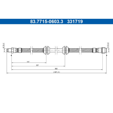 Bremsschlauch 83.7715-0603.3